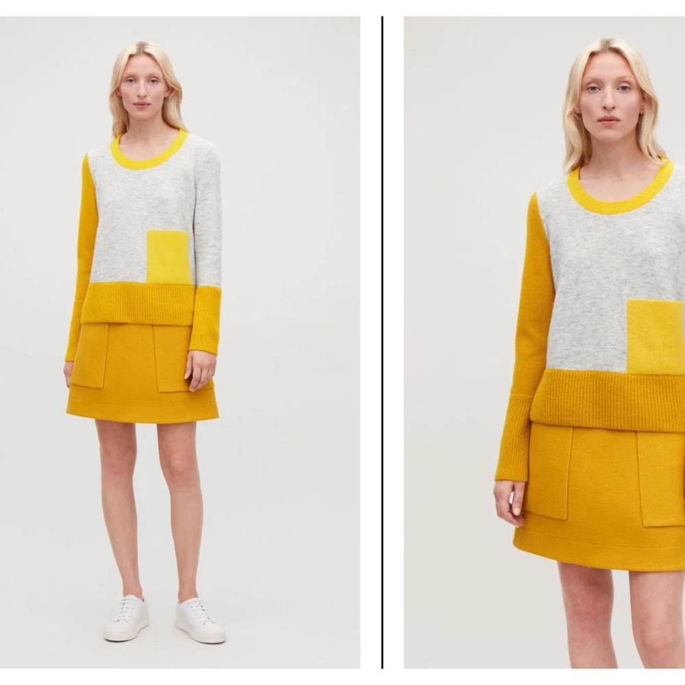 COS colour block sweater